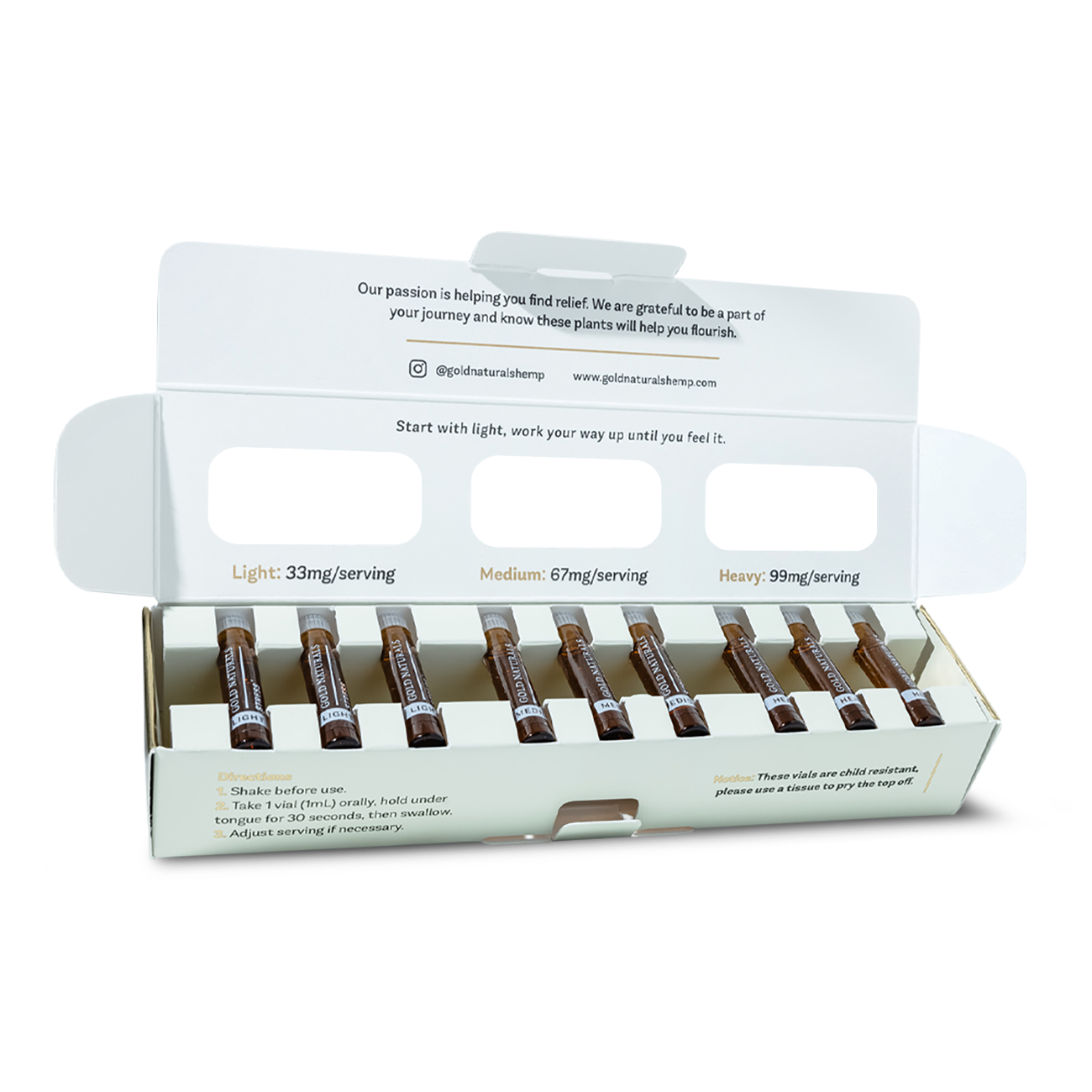 Gold Naturals Stress Tincture Starter Kit