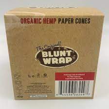 Orginal Blunt Wrap Organic Hemp Cones King Size 30pc