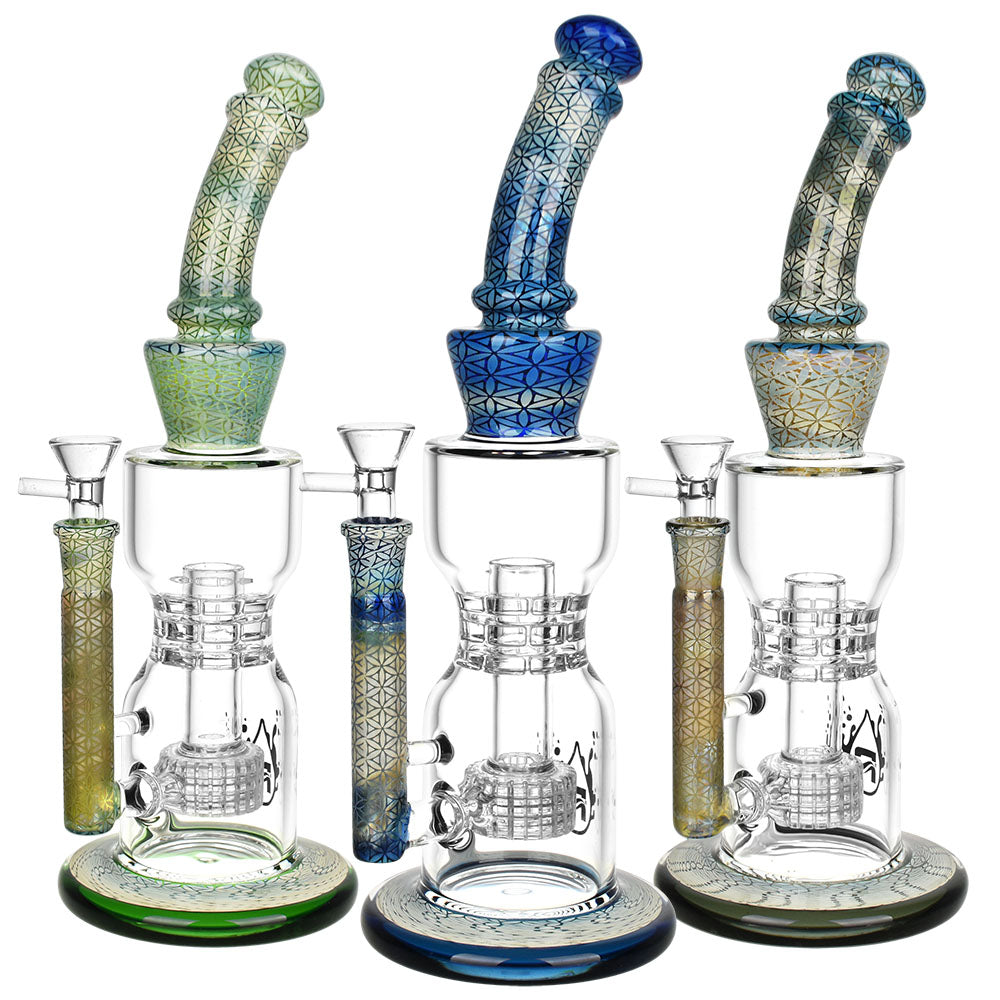 Pulsar Flower of Life Water Pipe - 12.25" - 14mm