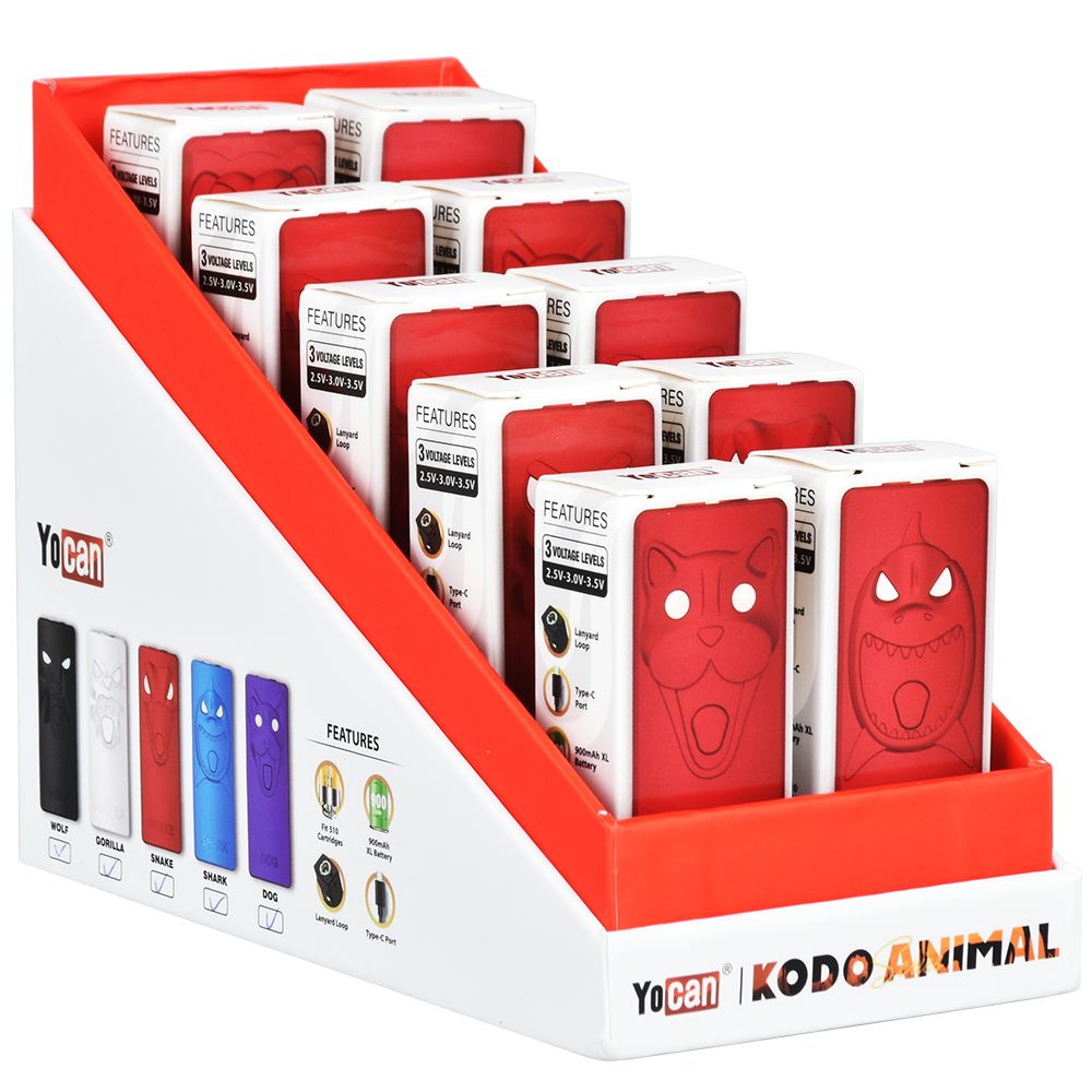 Yocan Kodo Variable Voltage 510 Cart Vape Battery |  900mAh 10ct