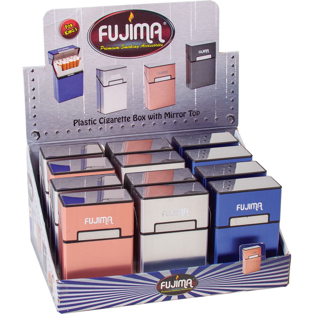 Fujima Cigarette Case Mirror Top Kingsize - 12pcs