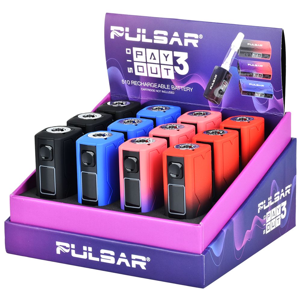 Pulsar Payout 3.0 Variable Voltage Vape Battery - 550mAh / 12ct