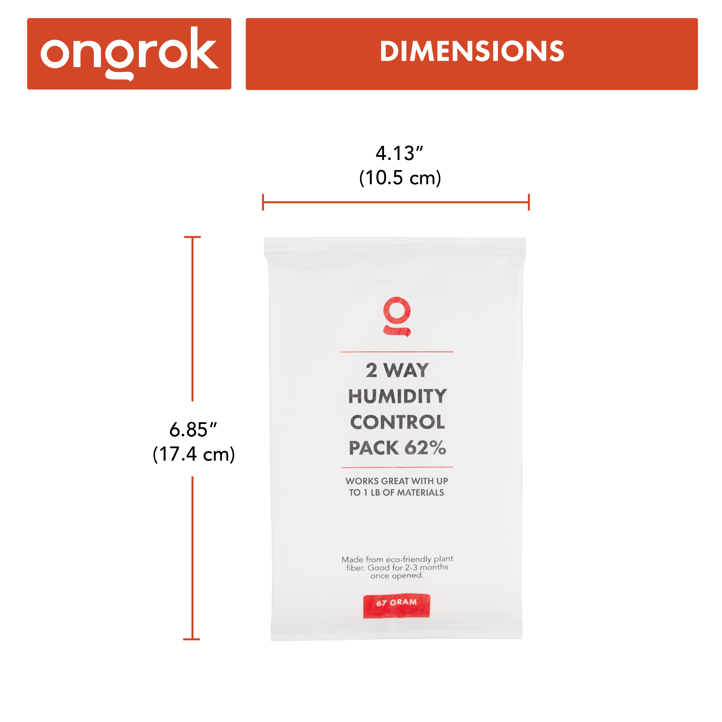 Ongrok 67 Gram Humidity Pack
