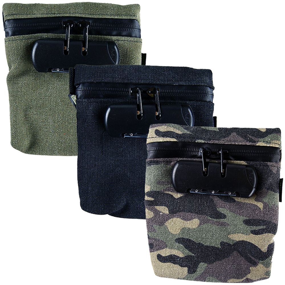 Smokezilla Smell Proof Locking Canvas Bag - 6"x6.25" / 6ct