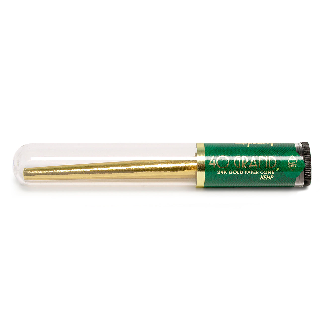 40 Grand 24 Karat Gold 1  1/4 Pre-Rolled Cone