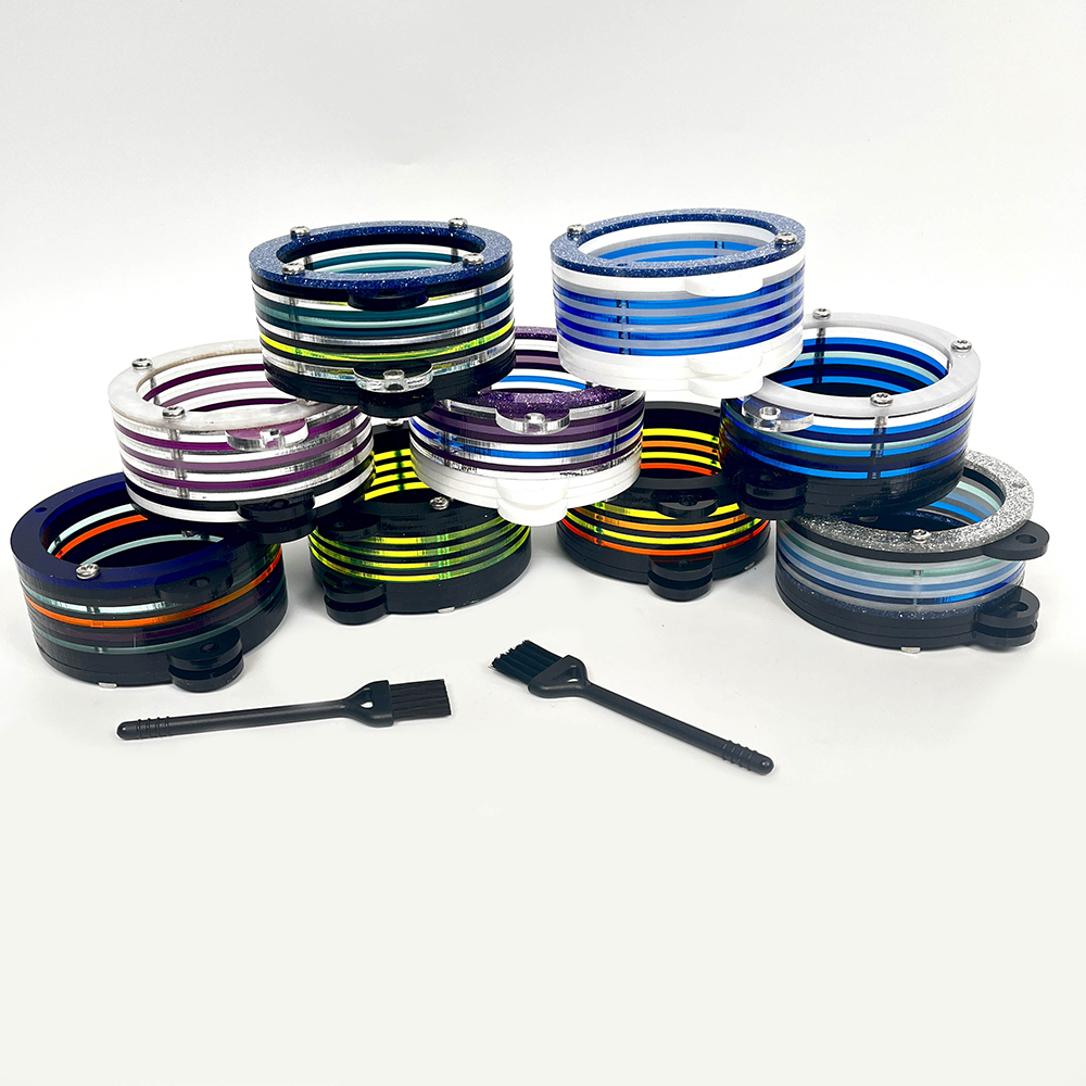 Wakit Grinder Stand for Wakit (TM) Ball and Chain Kitchen Grinder ~ Acrylic with Mini Broom