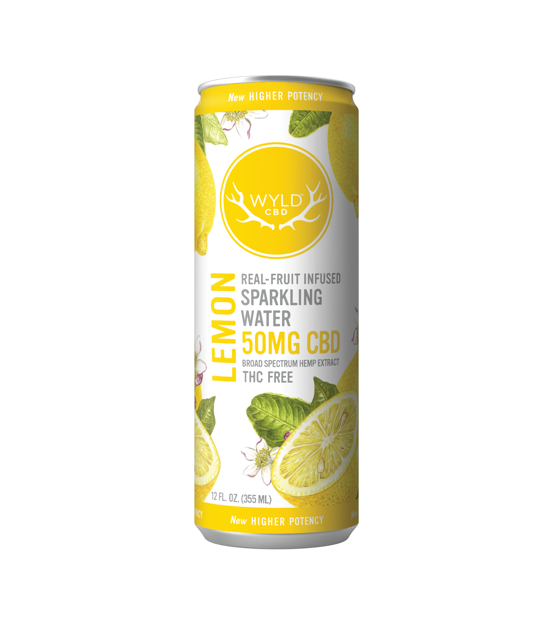 WYLD Real Fruit CBD Infused Sparkling Water 12oz (Multiple Flavors)