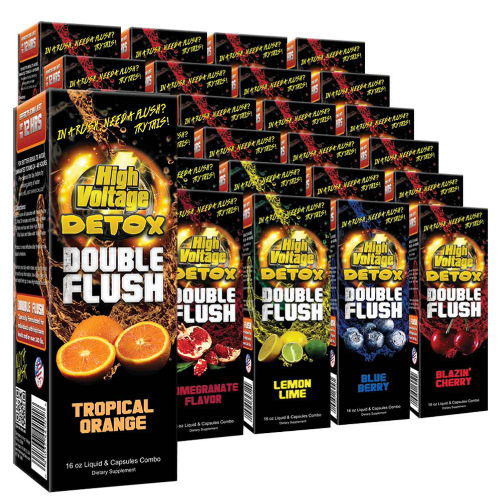 High Voltage Detox Double Flush - 16oz / Mixed 24pcs