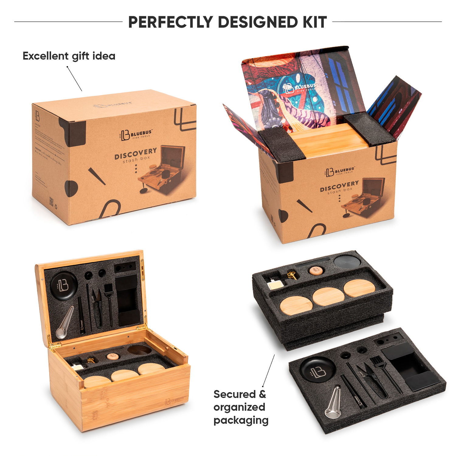 DISCOVERY 1.0 Storage stash Box Black