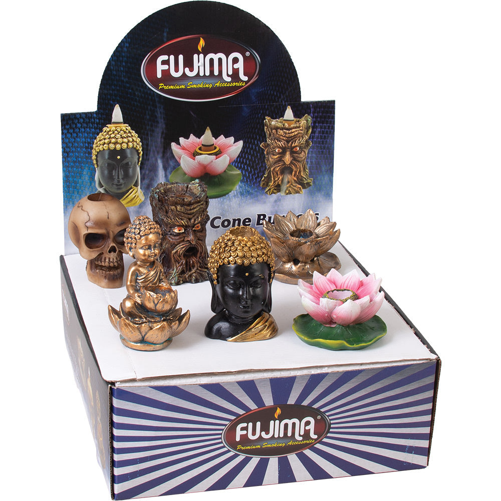 Fujima Mini Backflow Incense Burner -  6pcs