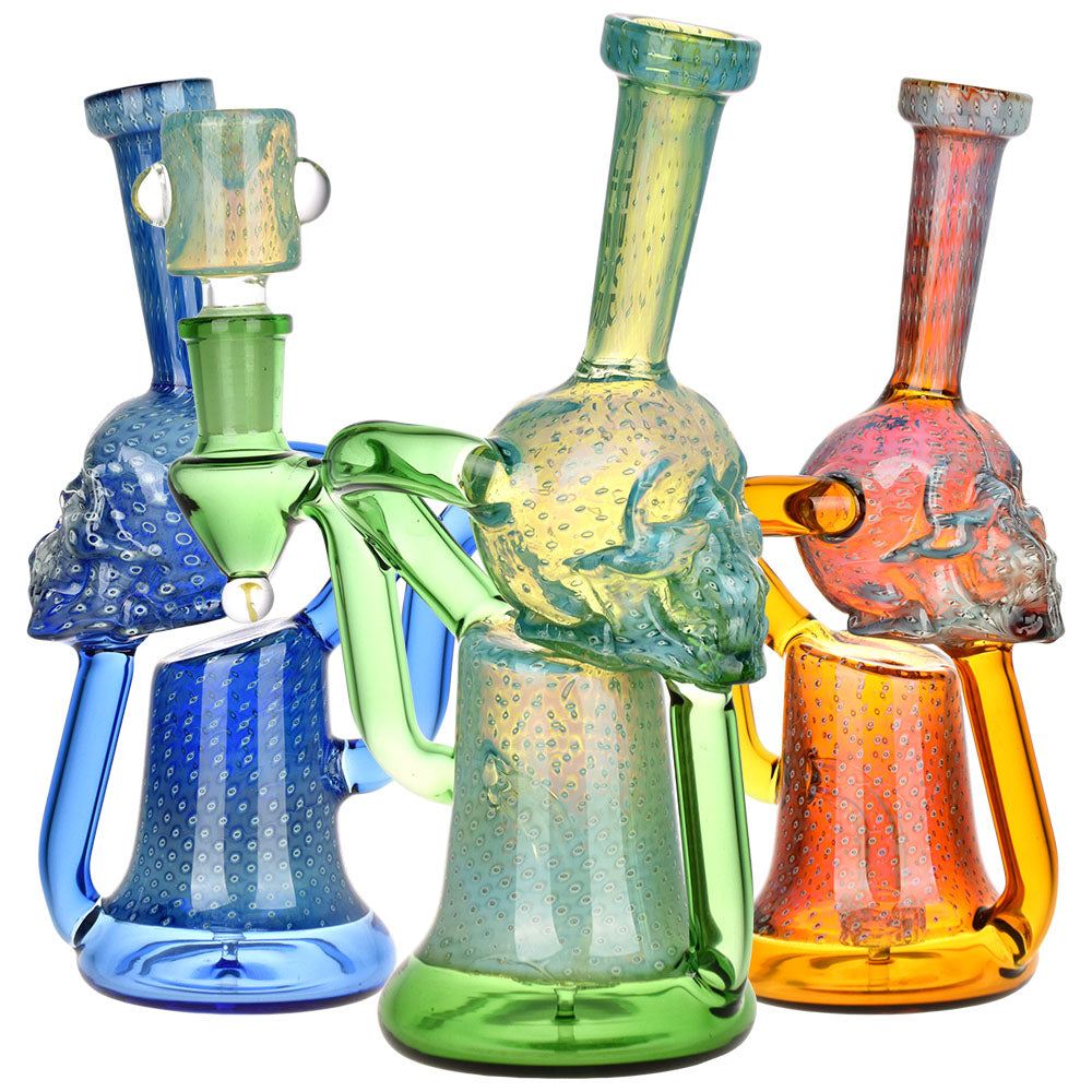 Pulsar AI Life Form Bubble Matrix Recycler Water Pipe - 7.25" - 14mm F