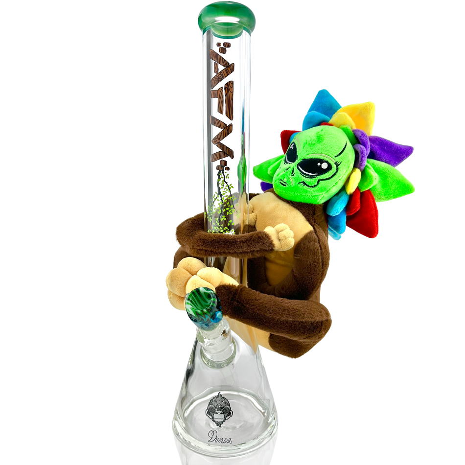 18" AFM Tree Hugger Glass Beaker Bong Bundle