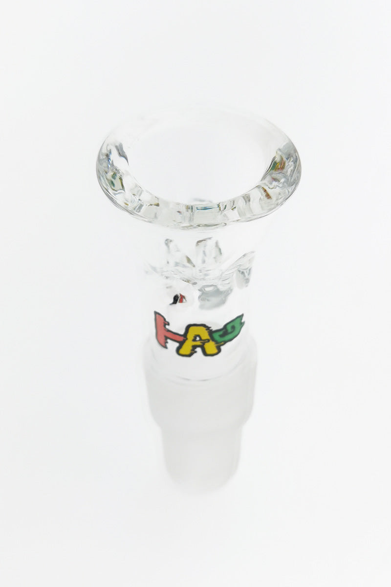 TAG - Multi Fitting Slide - 14/18MM Male Slide with Pinched Screen and Handle