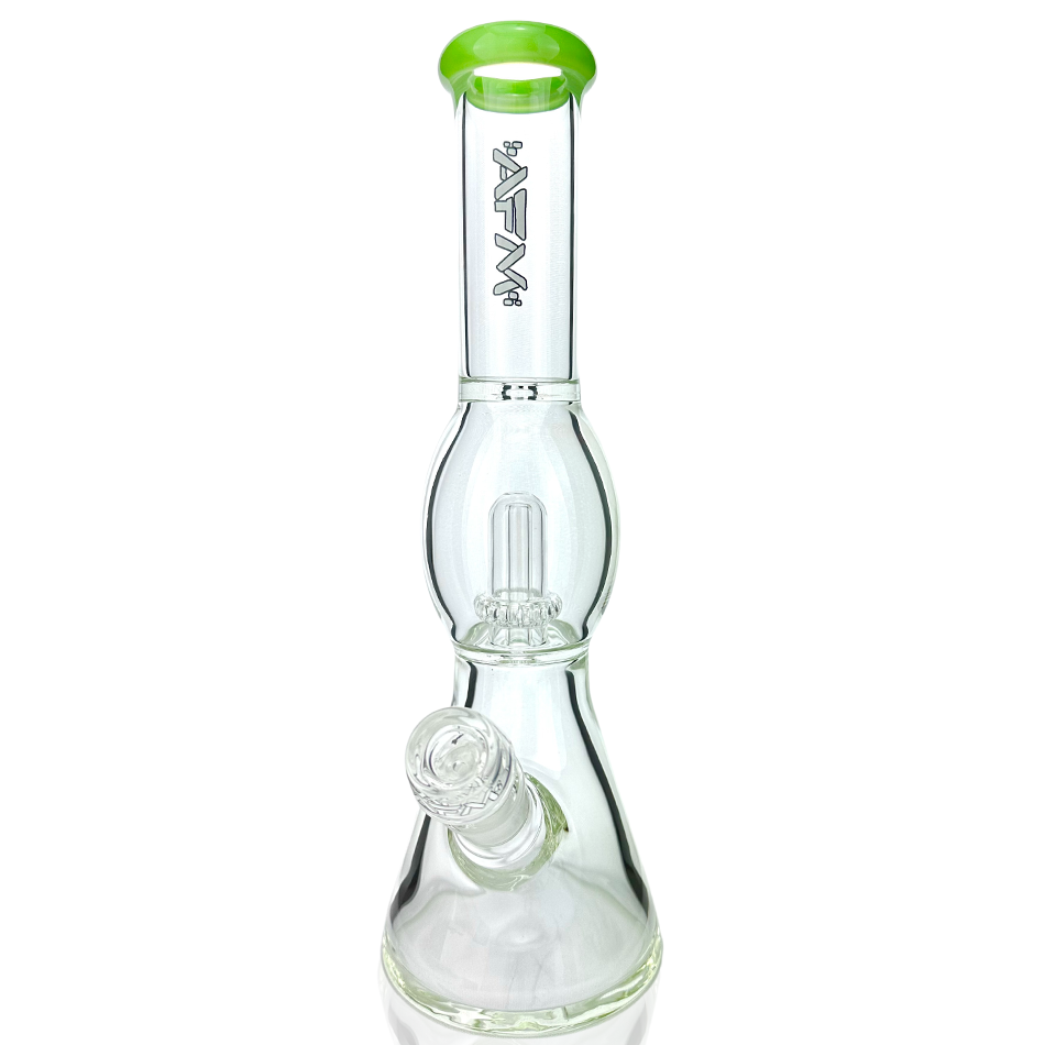 12" AFM Glass UFO Color Lip Glass Beaker Bong