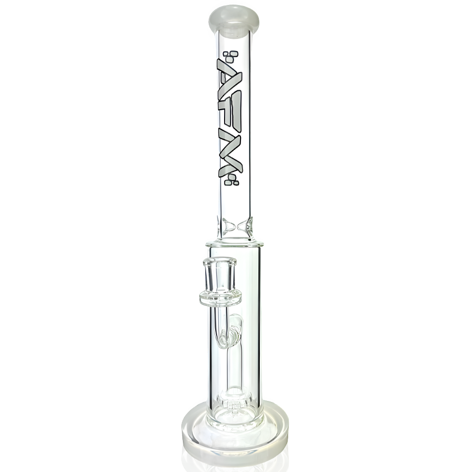 14" AFM Glass Snipe Shower-head Glass Straight Tube Bong