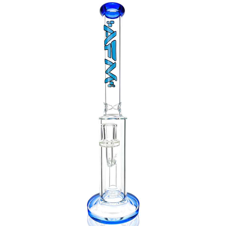 14" AFM Glass Snipe Shower-head Glass Straight Tube Bong