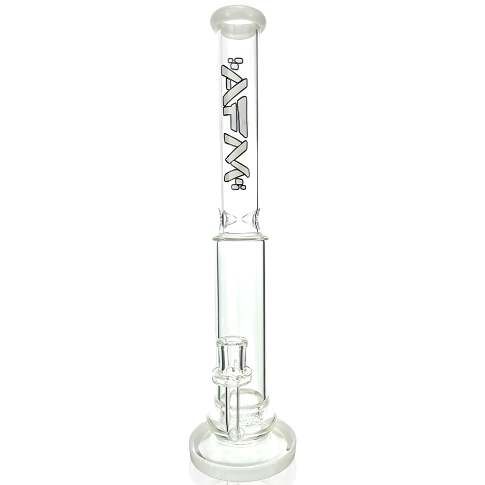 14" AFM Glass Shower Disc Perc Glass Straight Tube