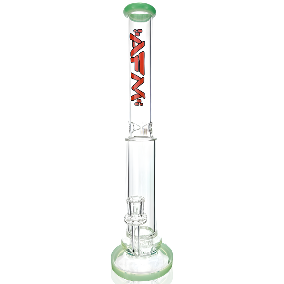 14" AFM Glass Shower Disc Perc Glass Straight Tube