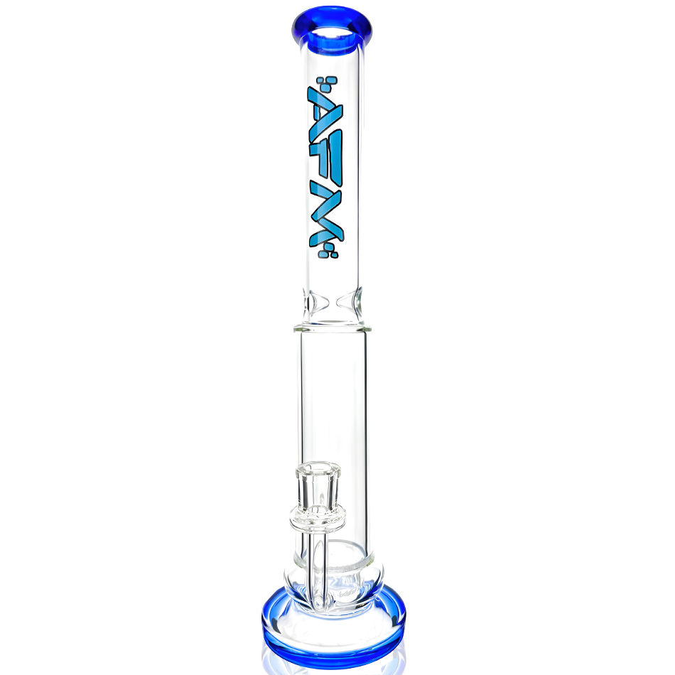 14" AFM Glass Shower Disc Perc Glass Straight Tube