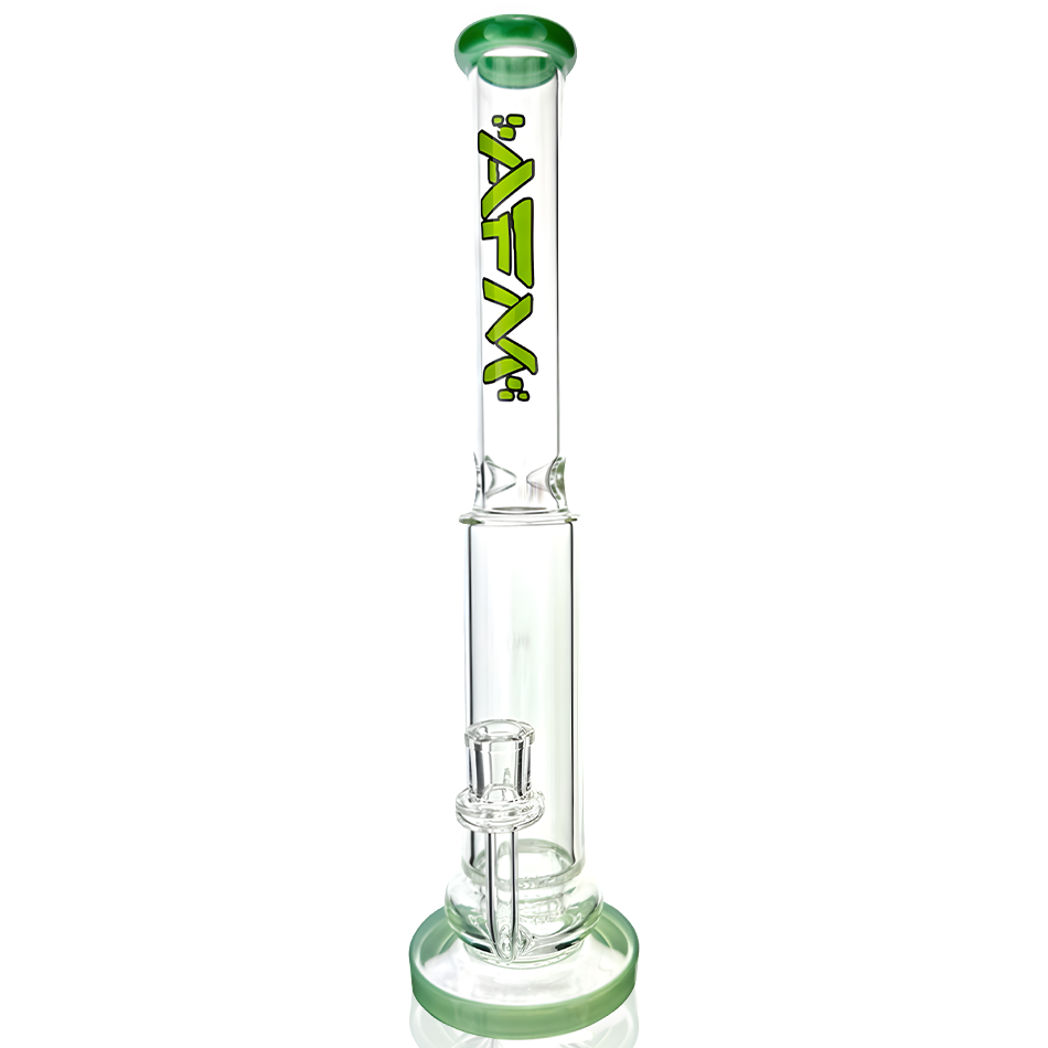 14" AFM Glass Shower Disc Perc Glass Straight Tube
