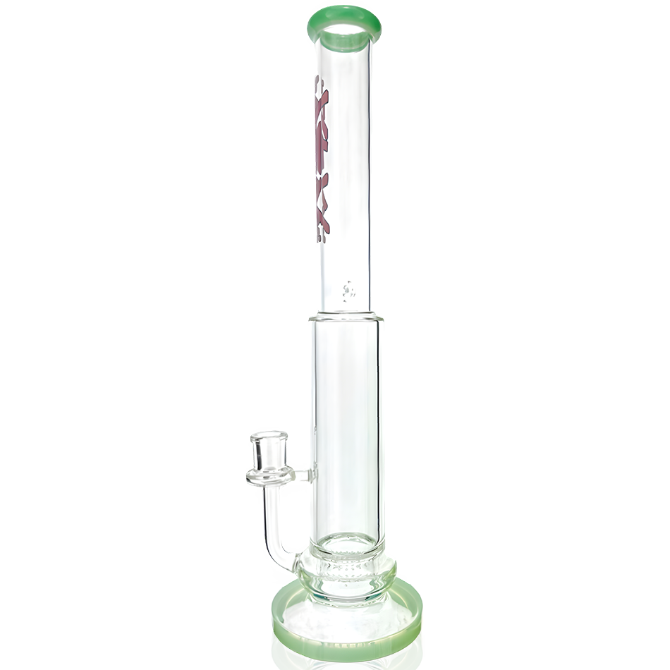 14" AFM Glass Shower Disc Perc Glass Straight Tube