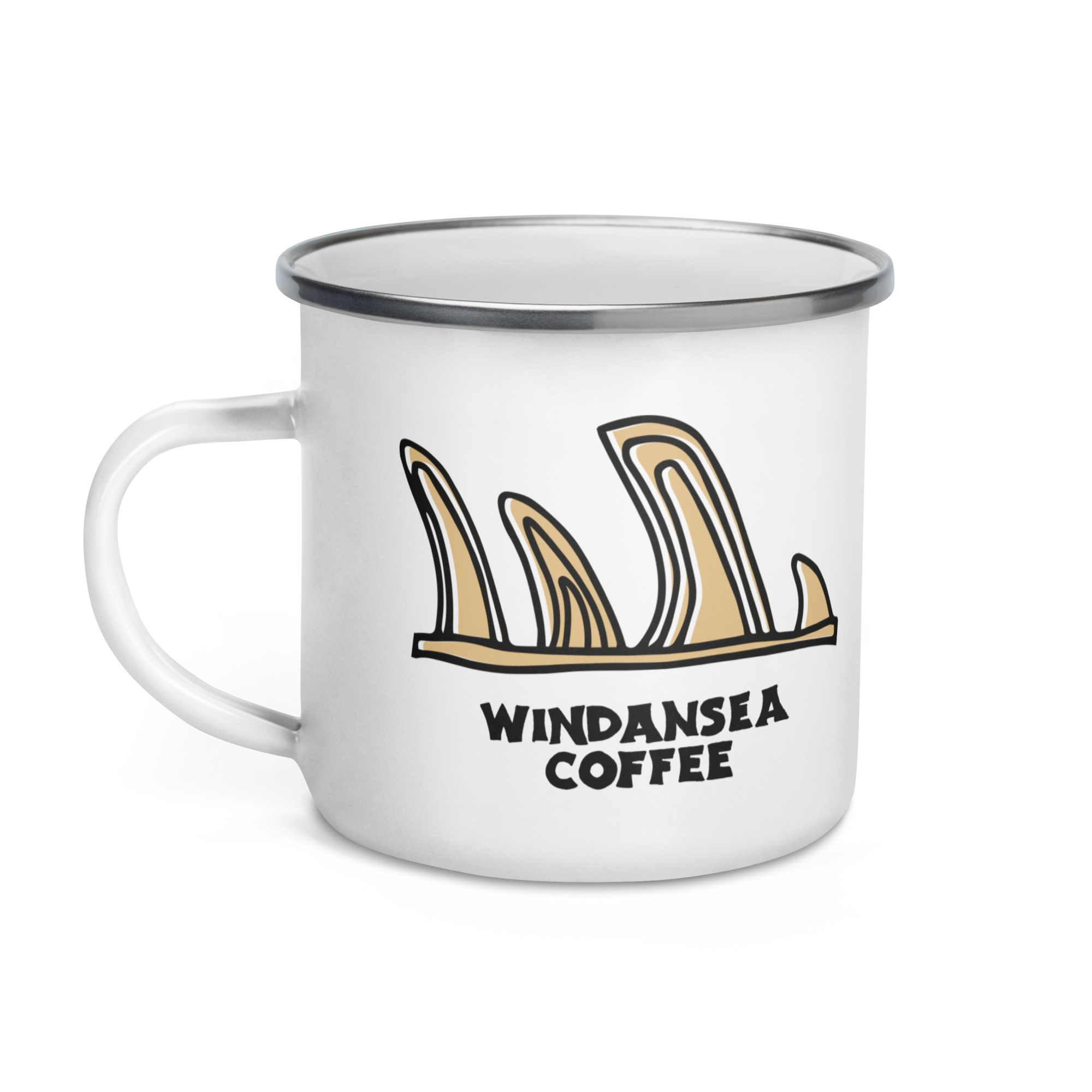 Fin Box Enamel Mug