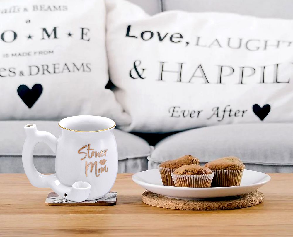 stoner mom & stoner dad mug