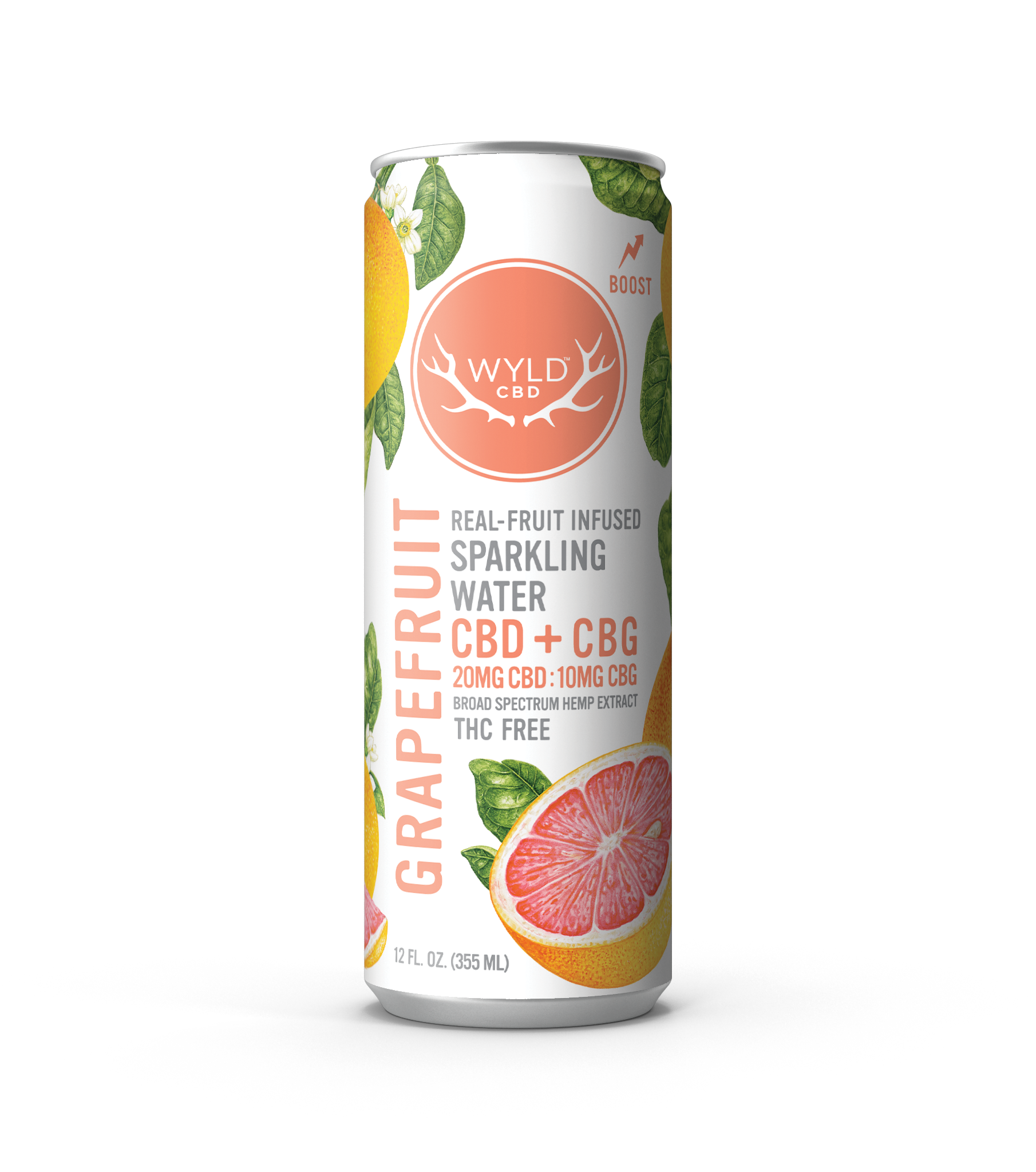 WYLD Real Fruit CBD Infused Sparkling Water 12oz (Multiple Flavors)
