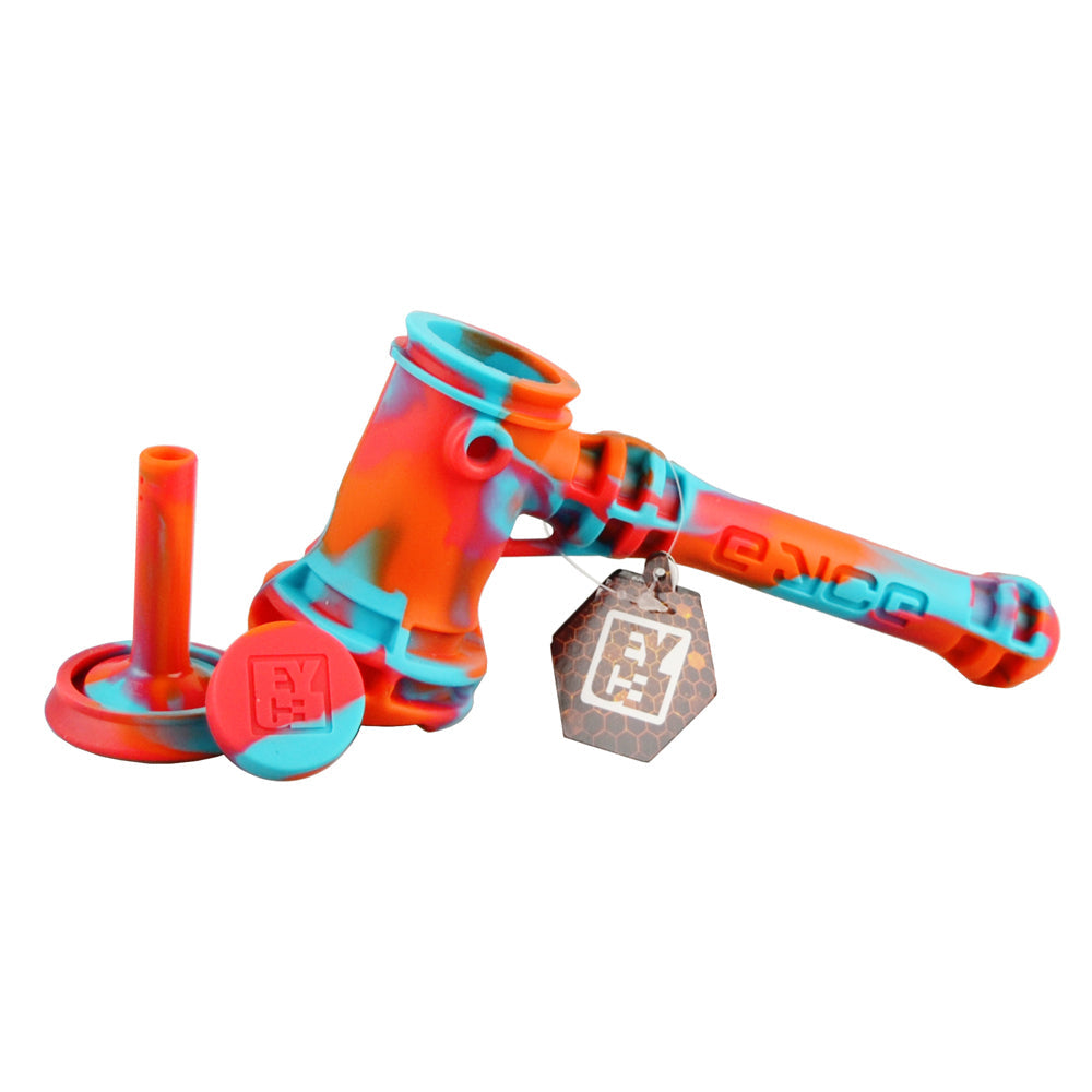 Eyce Silicone Hammer Bubbler Pipe - Assorted Colors - 8PC DISPLAY