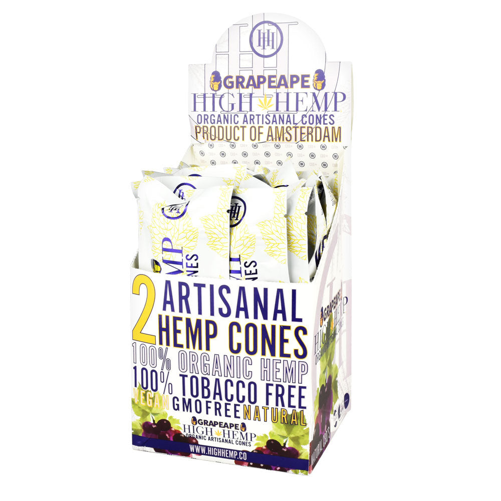 High Hemp Organic Artisanal Cones - 2pk 15pcs