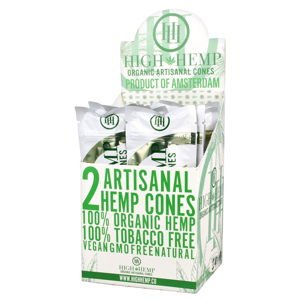 High Hemp Organic Artisanal Cones - 2pk 15pcs