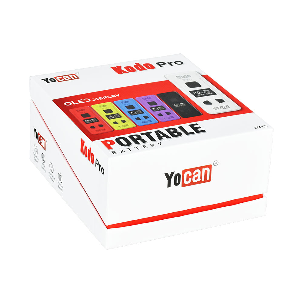 Yocan Kodo Pro 510 Box Mod | 400mAh | Assorted Colors | 20pc Display