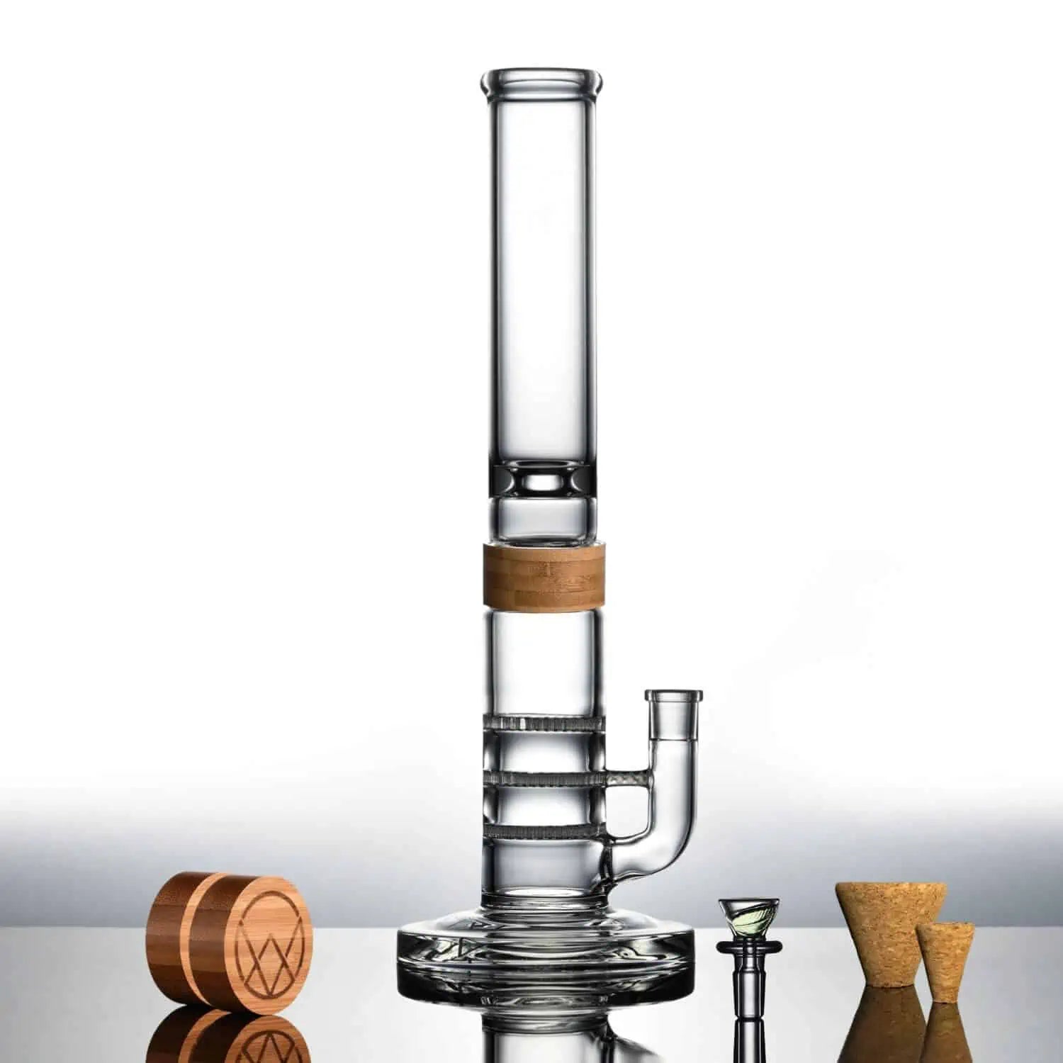 Vitae Glass T.H.C Bong - 16" (Triple Honey Comb)
