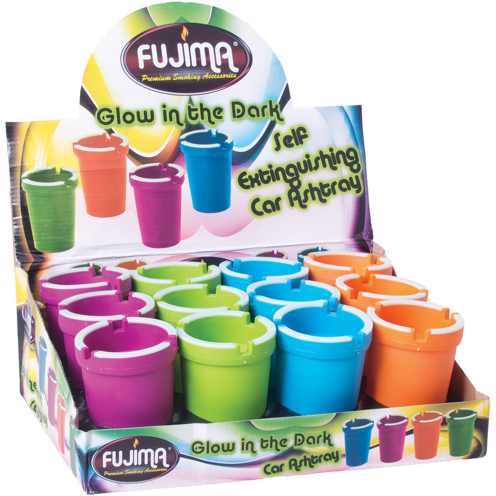 Fujima Glow Self Extinguish Ashtray - 12pcs