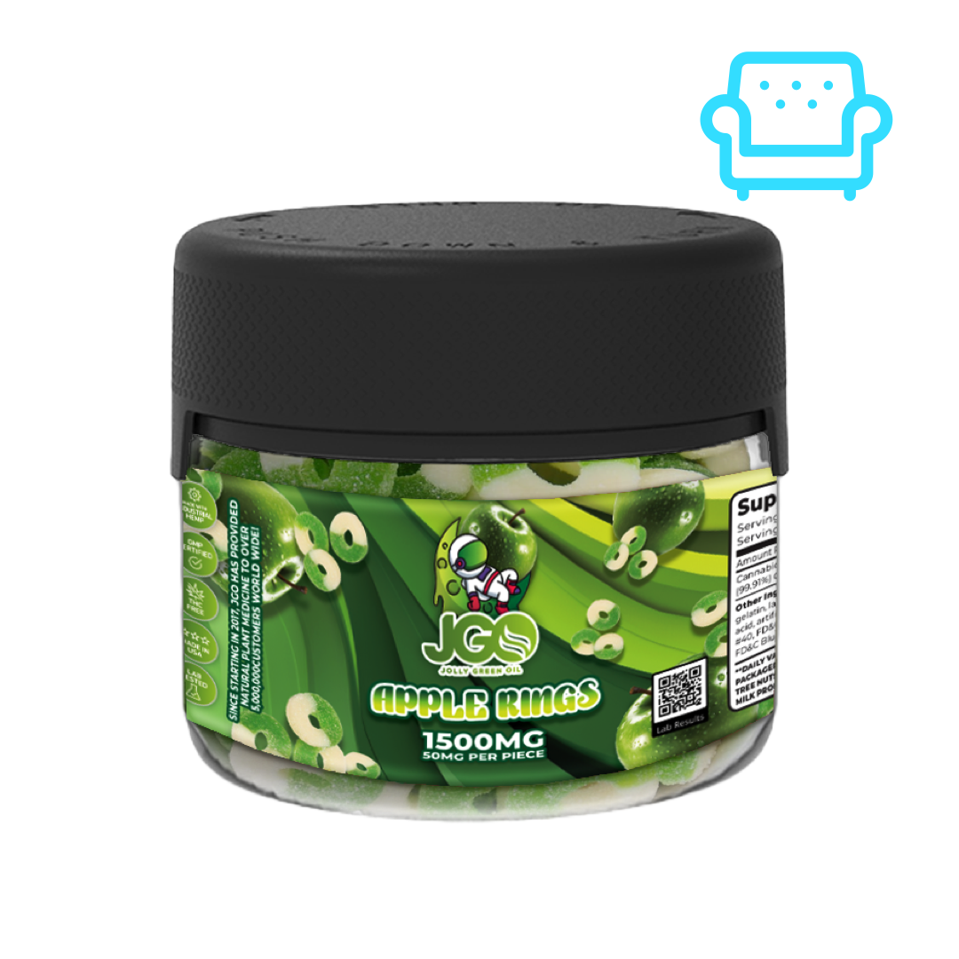 JGO CBD Apple Rings, 1500 mg, 30 ct (THC FREE)