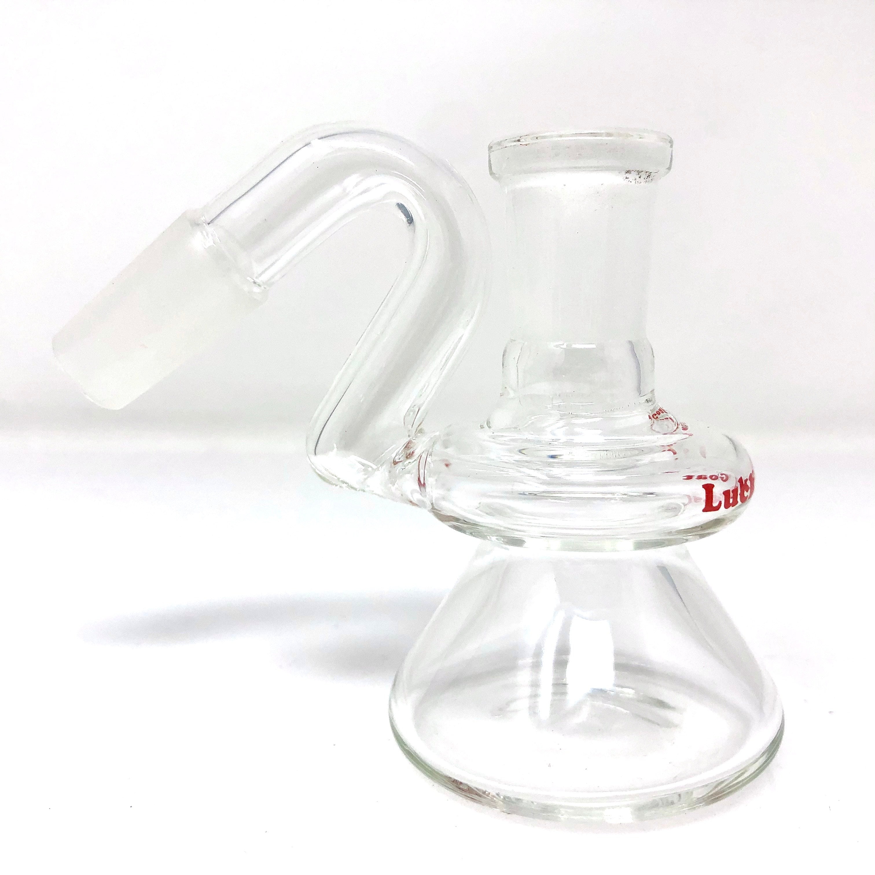 3" Lucky Goat Clear Glass Dry Ash-Catcher