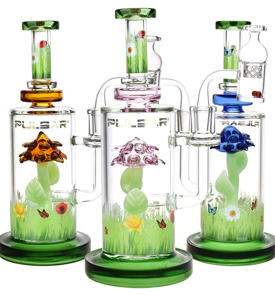 Pulsar The Power Of Flower Dab Rig Set w/ Carb Cap | 9" | 14mm F