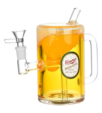 Dabtized Beer Mug Piece Glycerin Glass Water Pipe - 7" / 14mm F