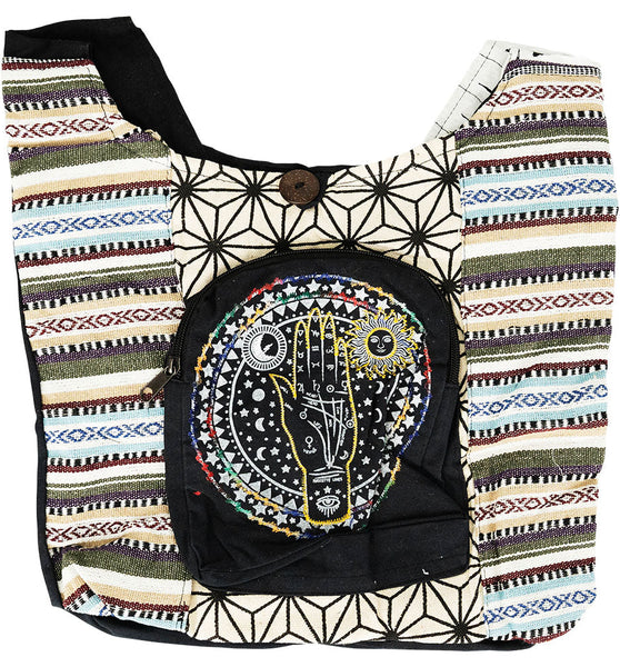 ThreadHeads Geometric Astrology Hand Sling Bag - 15"x15"