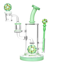 Pulsar Sprinkle Donut Dab Rig Set - 9"/14mm F / Colors Vary