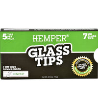 Hemper Glass Tips - 7mm / 5pk 10PC