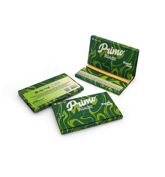 High Society - Primo Organic Hemp Rolling Papers w/ Crutches - 1.25" - (1) Booklet