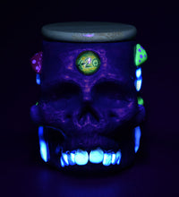 Pulsar Third Eye Shroom Skull Glass Jar - 4.25"