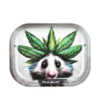 Pulsar Mini Metal Rolling Tray w/ Lid - Opotsum / 7"x5.5"