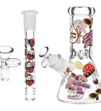 Pulsar Eat Me Design Glass Beaker Water Pipe - 7.75" / 14mm F