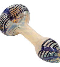 LA Pipes Twisty Cane Spoon Glass Pipe (Various Colors)