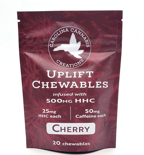 Uplift Chewables | HHC+Caffeine | Cherry 20ct bag