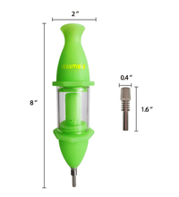 Waxmaid 8" Capsule Silicone Glass Nectar Collector