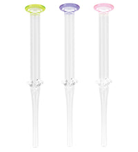 Glass Honey Dab Straw - 6.5" / Colors Vary