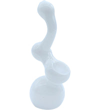 LA Pipes Ivory Sherlock Glass Sherlock Bubbler Pipe 6"